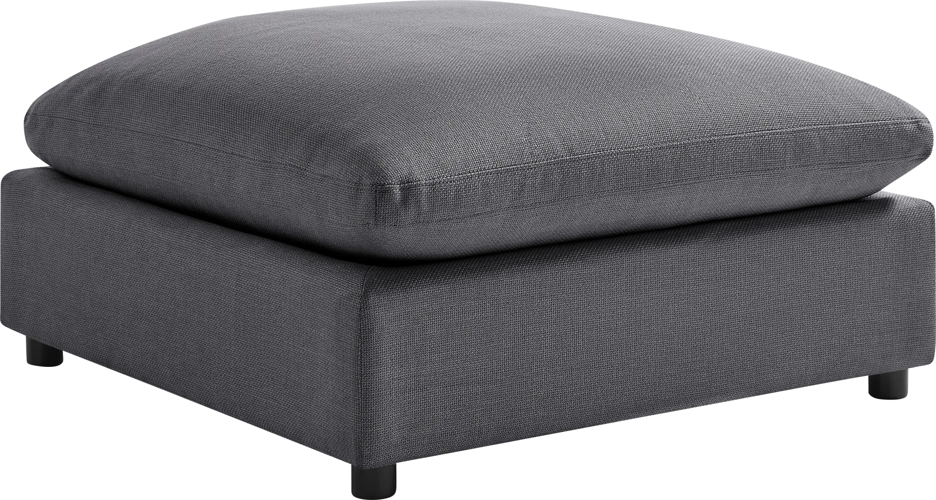 Jazzra I Dark Gray Ottoman - Image 1