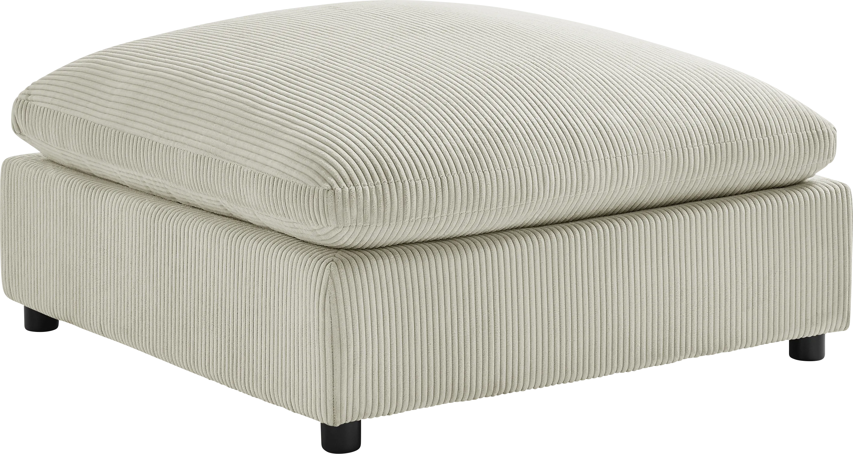 Jazzra II Beige Ottoman - Thumbnail - Image 1
