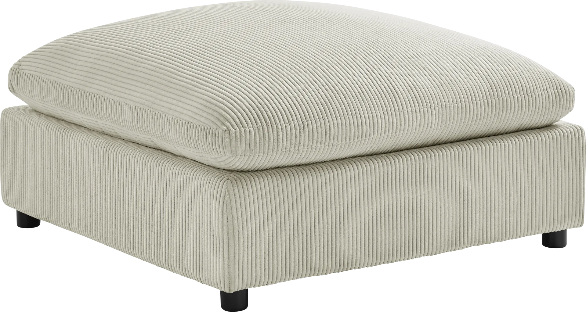 Jazzra II Beige Ottoman - Image 1