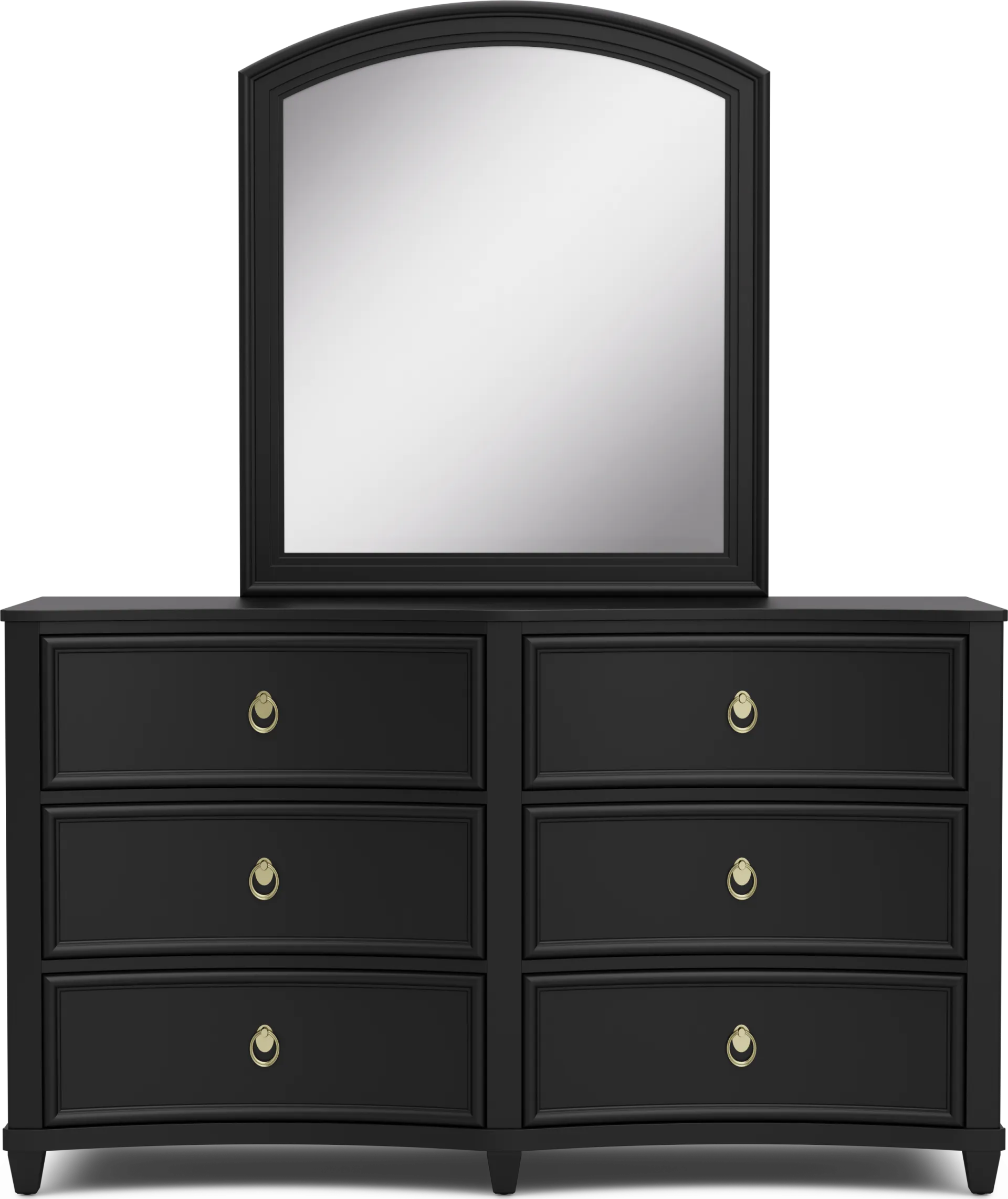 Kids Jaclyn Lane Black Dresser and Mirror - Image 1