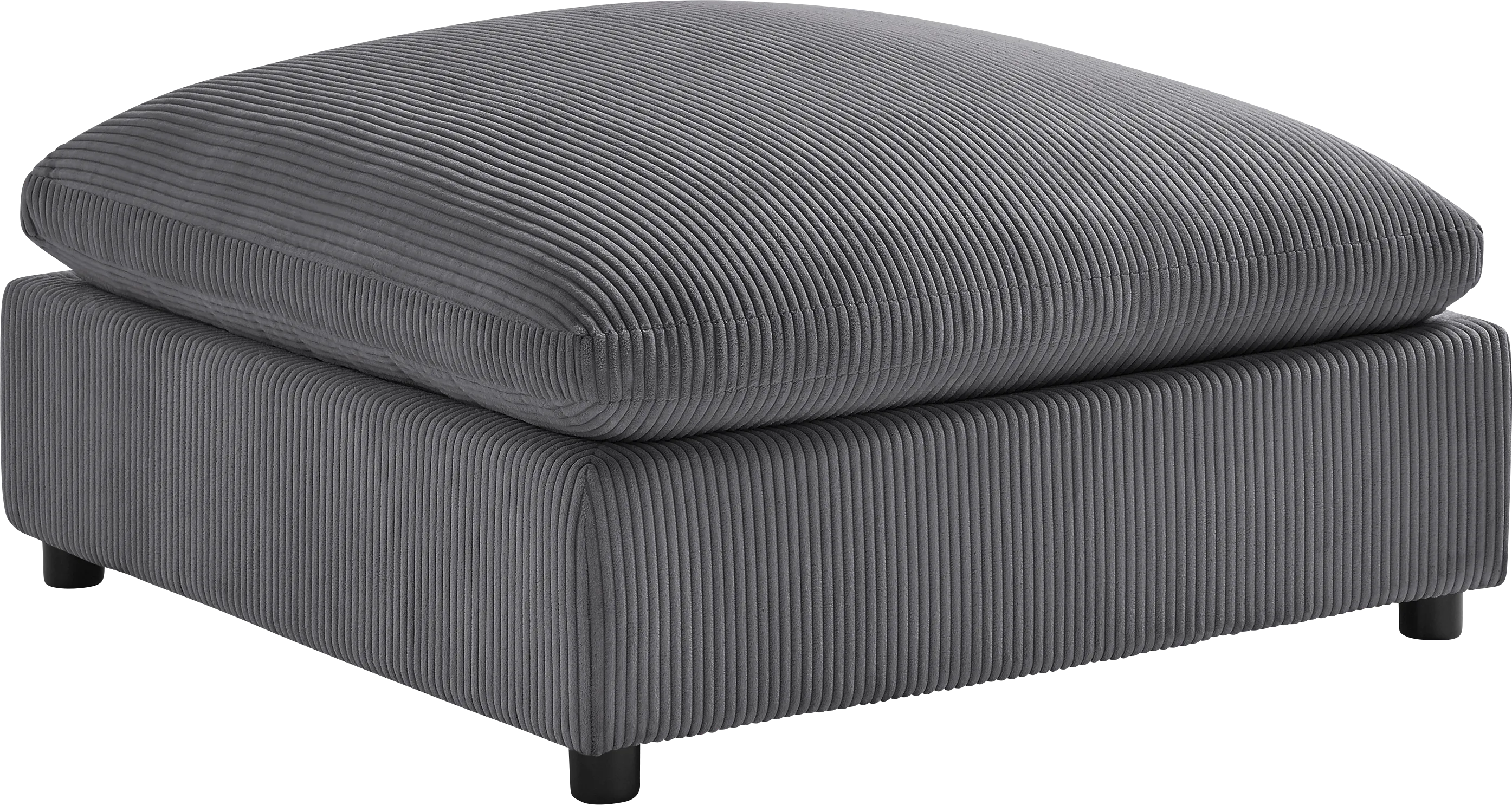 Jazzra II Dark Gray Ottoman - Thumbnail - Image 1