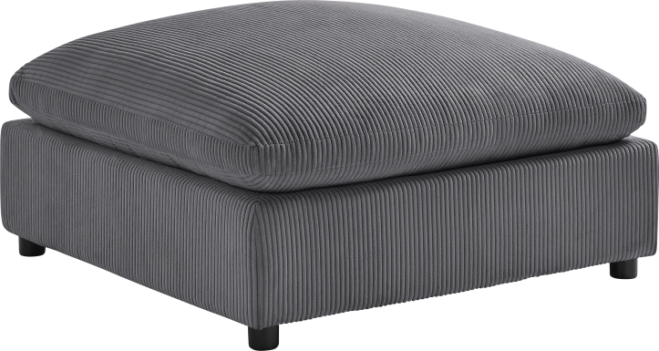 Jazzra II Dark Gray Ottoman