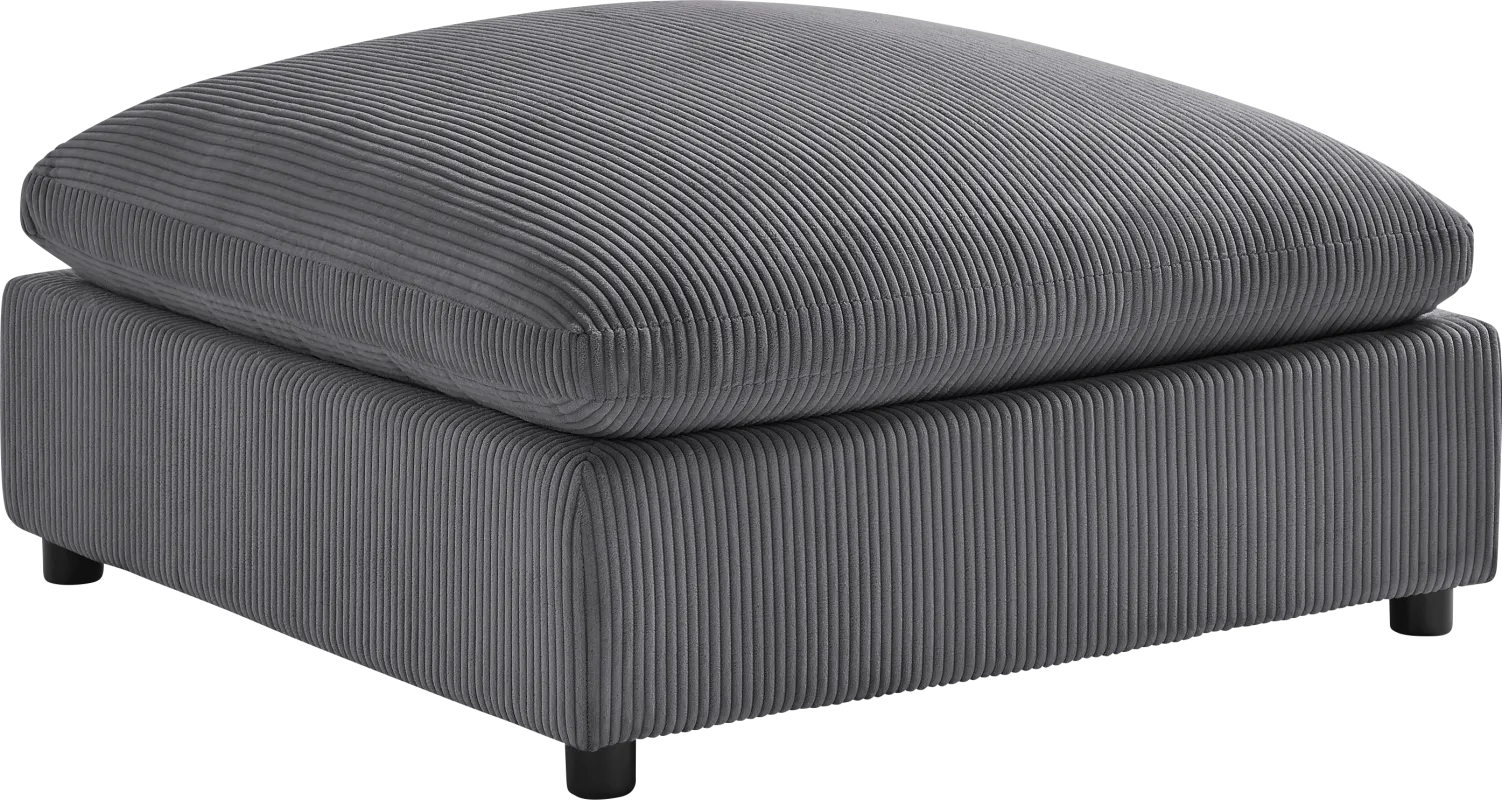 Jazzra II Dark Gray Ottoman