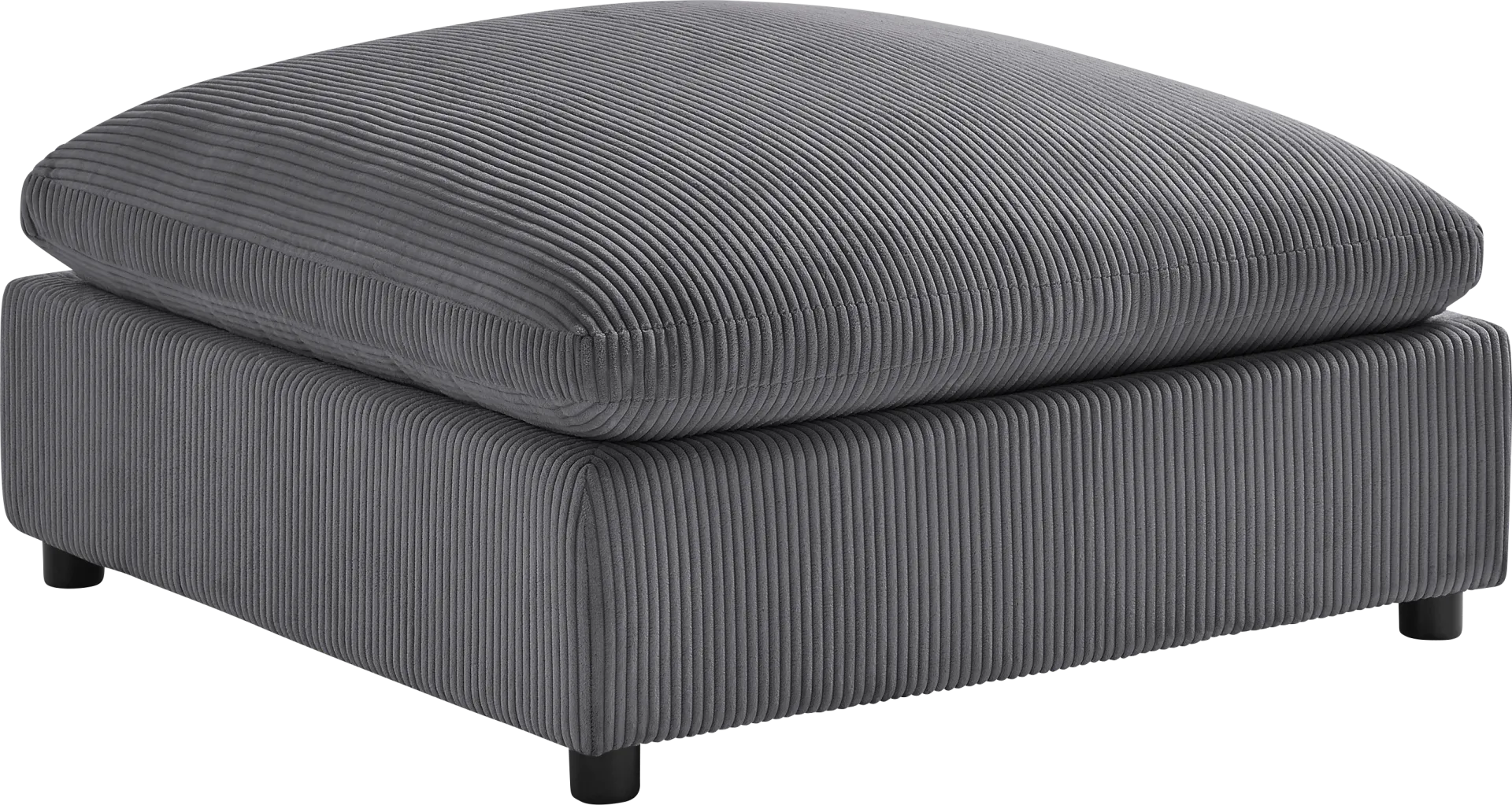 Jazzra II Dark Gray Ottoman - Image 1