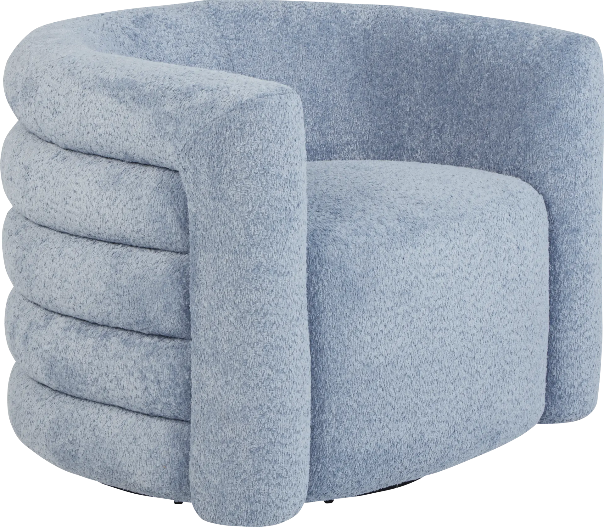 Wimbley Blue Swivel Accent Chair