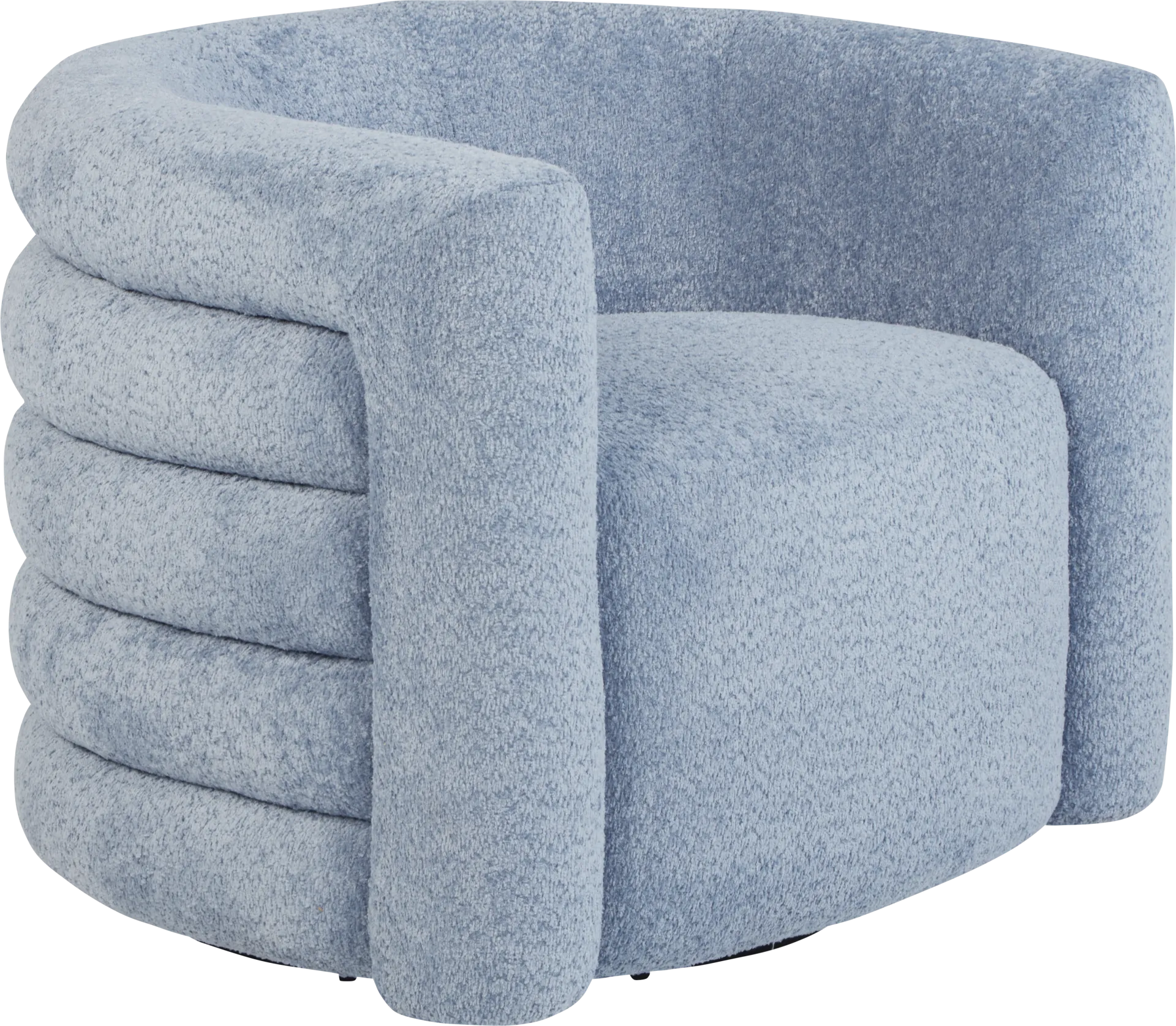 Wimbley Blue Swivel Accent Chair - Image 1