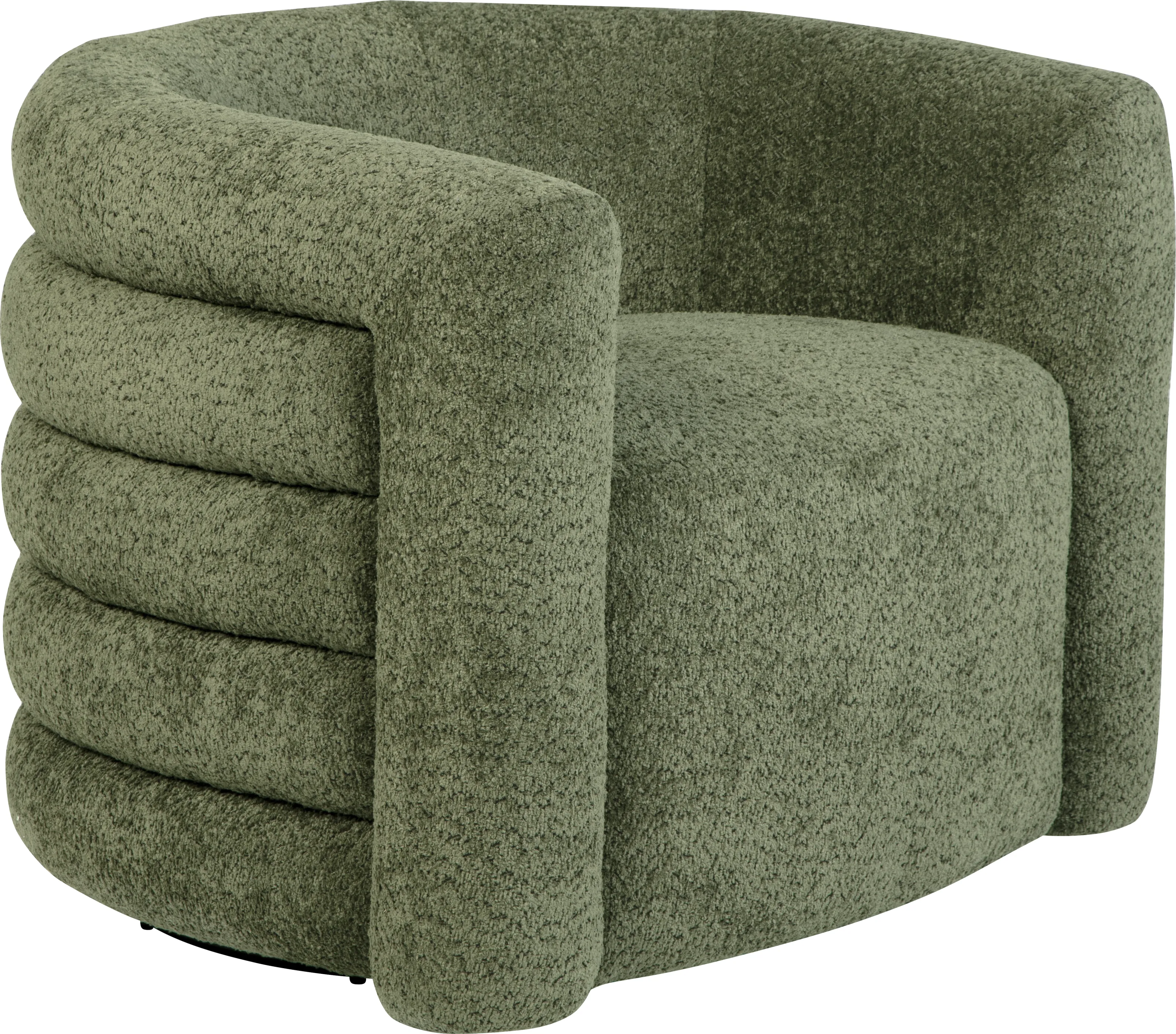 Wimbley Olive Swivel Accent Chair - Thumbnail - Image 1