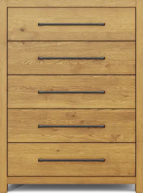 Ithaca Natural 5 Drawer Chest