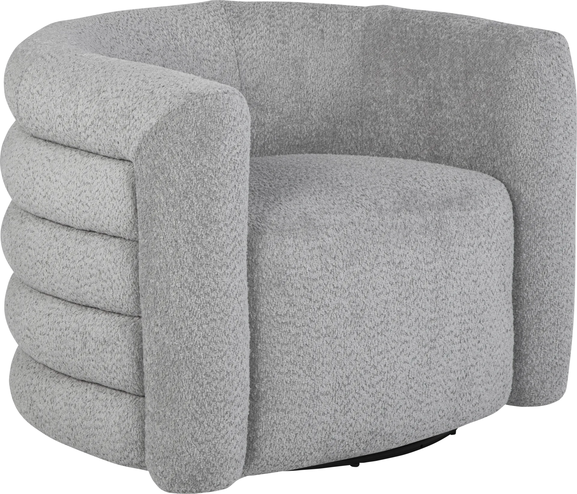 Wimbley Silver Swivel Accent Chair - Image 1