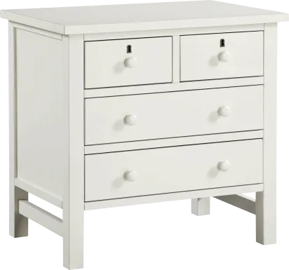 Jahkay White Nightstand
