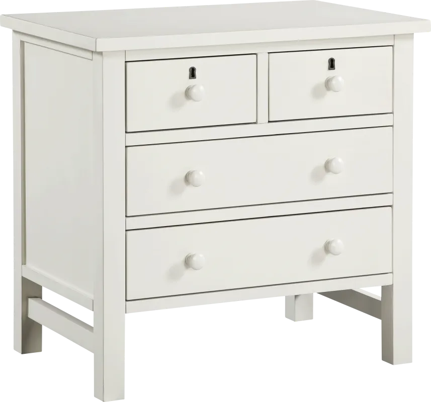 Jahkay White Nightstand