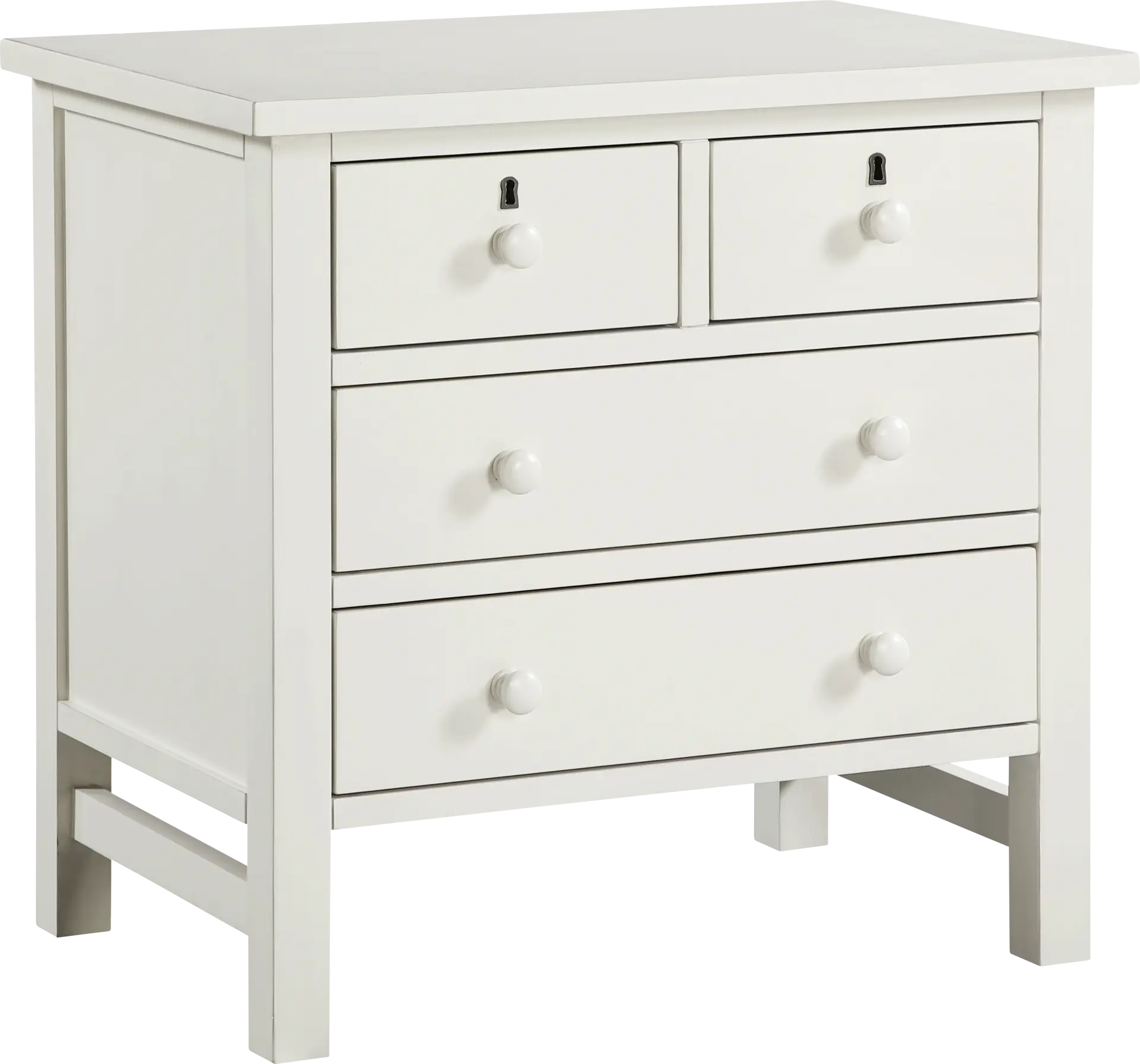 Jahkay White Nightstand