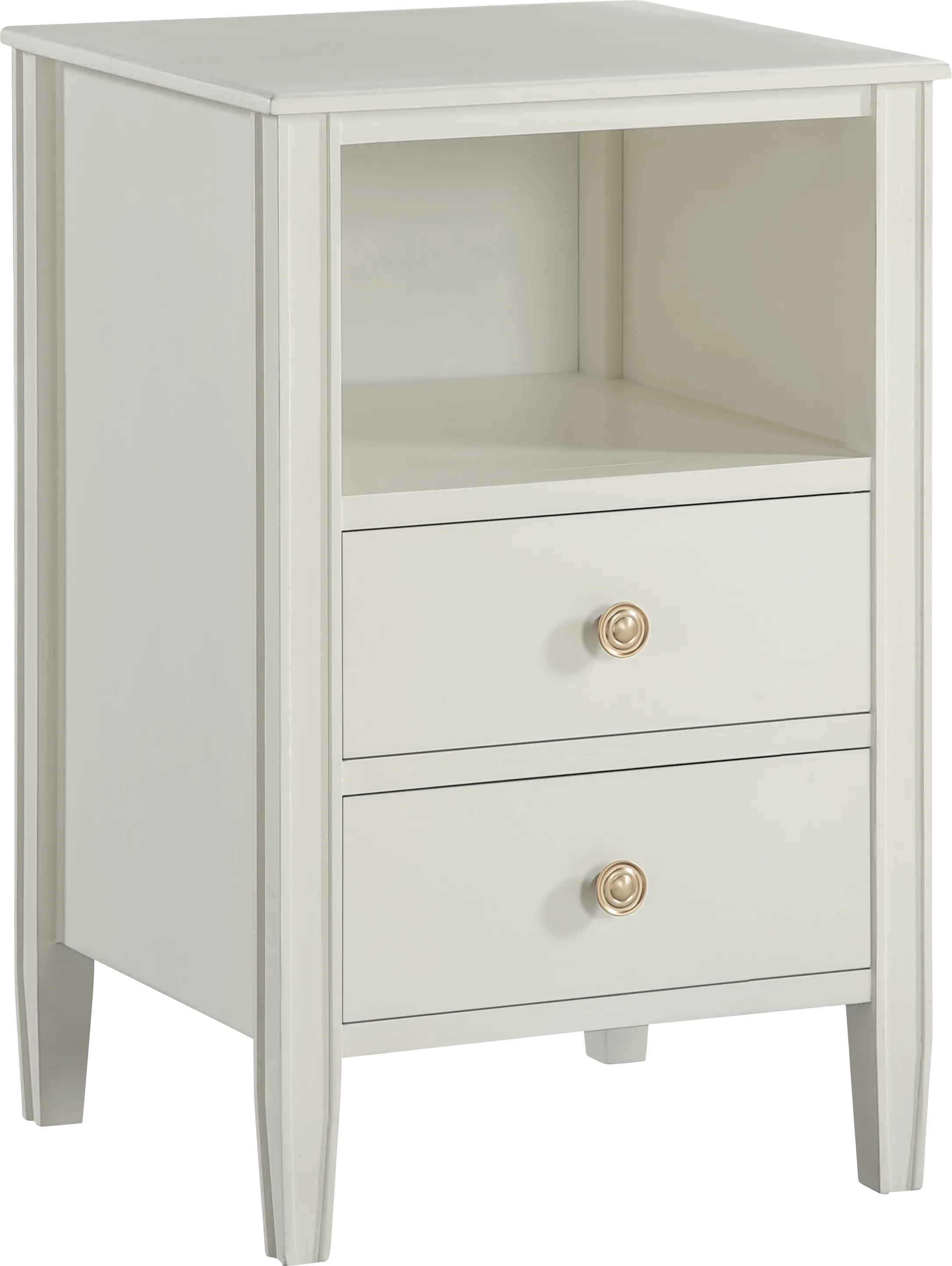 Rhad White Nightstand - Thumbnail - Image 1