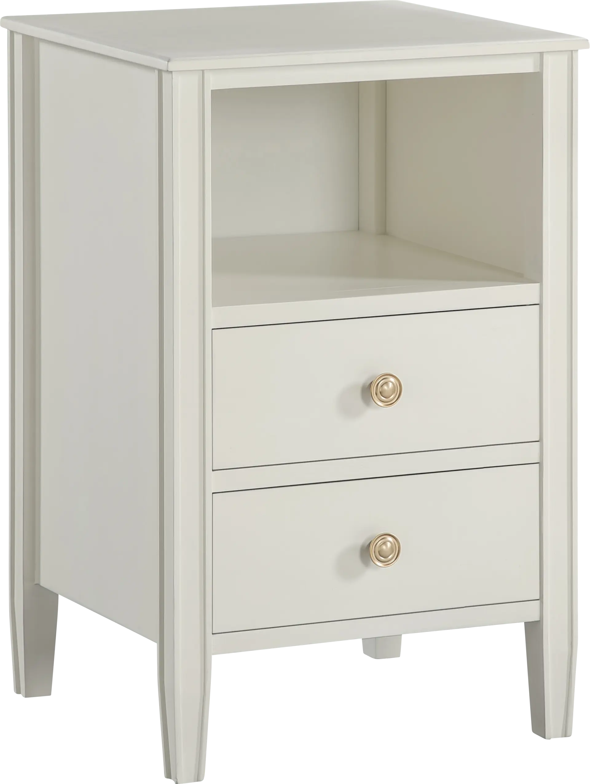 Rhad White Nightstand