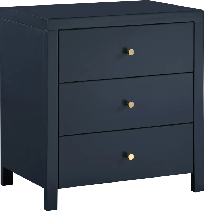 Jamaad Blue Nightstand