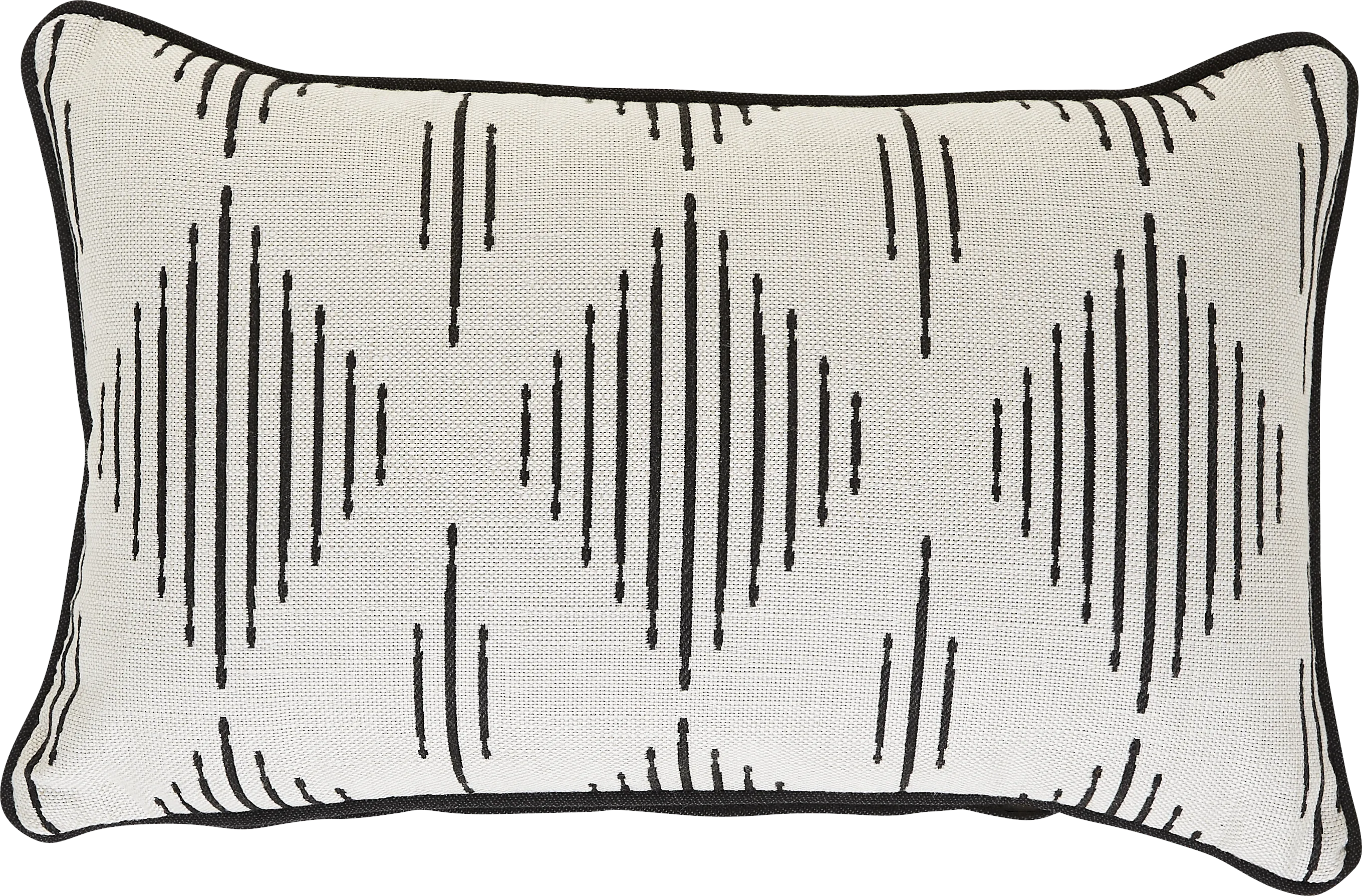 Spinner Diamond Onyx Indoor/Outdoor Kidney Pillow - Thumbnail - Image 1