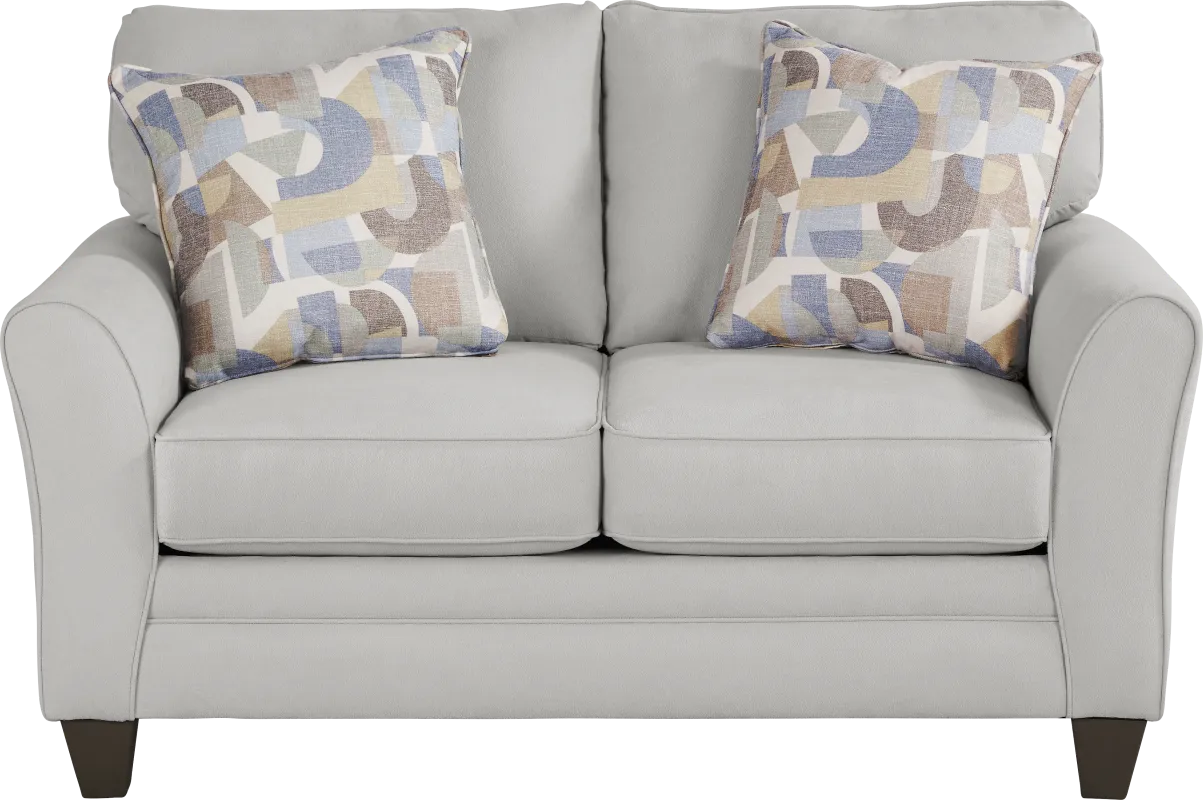 Coralville Gray Loveseat