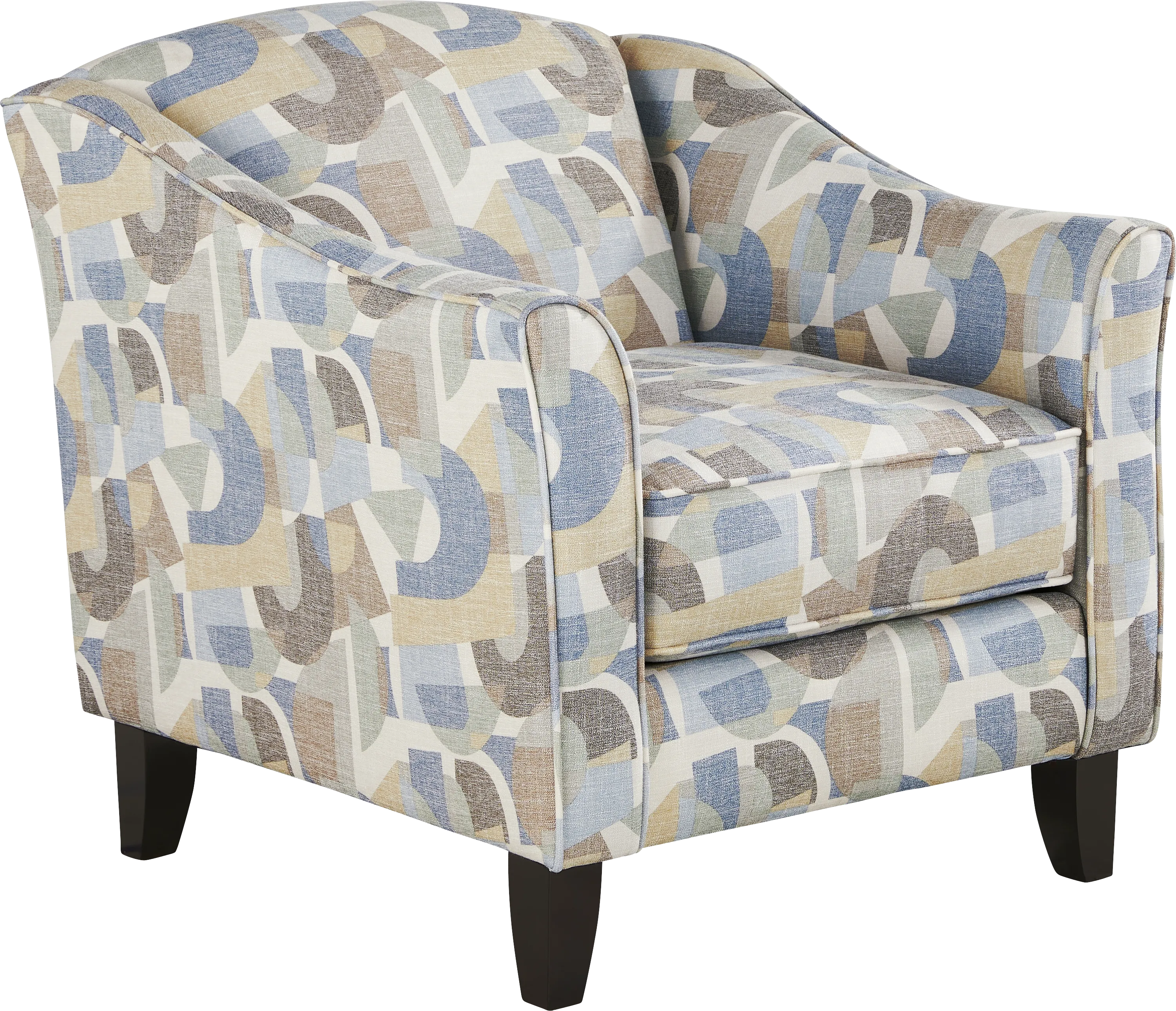 Coralville Blue Accent Chair - Thumbnail - Image 1