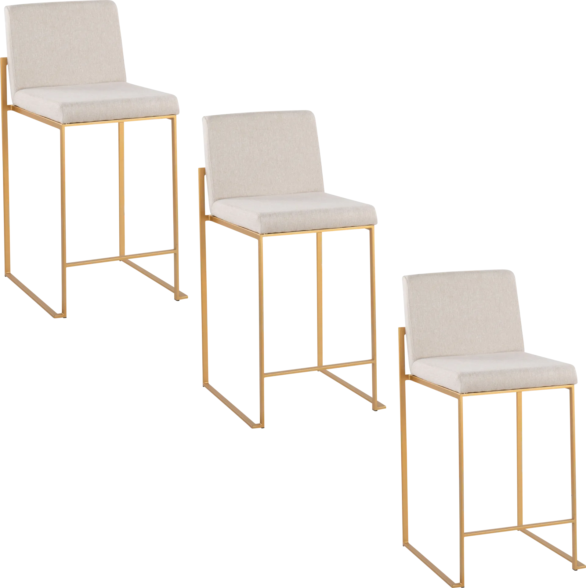 Leserna I Beige Counter Height Stool, Set of 3 - Image 1