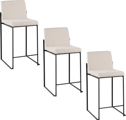 Leserna III Beige Counter Height Stool, Set of 3