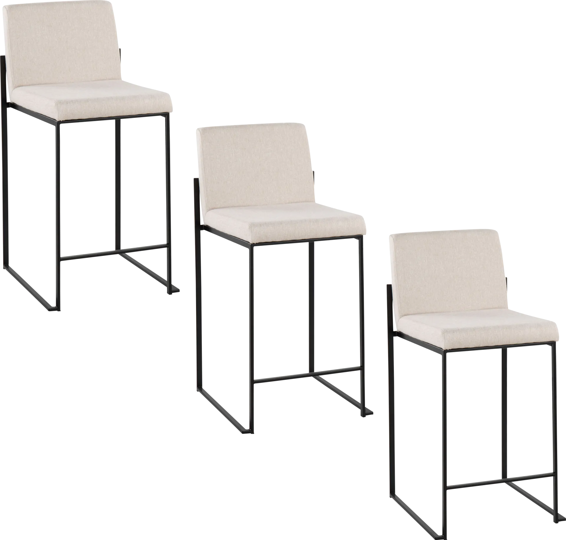 Leserna III Beige Counter Height Stool, Set of 3 - Image 1