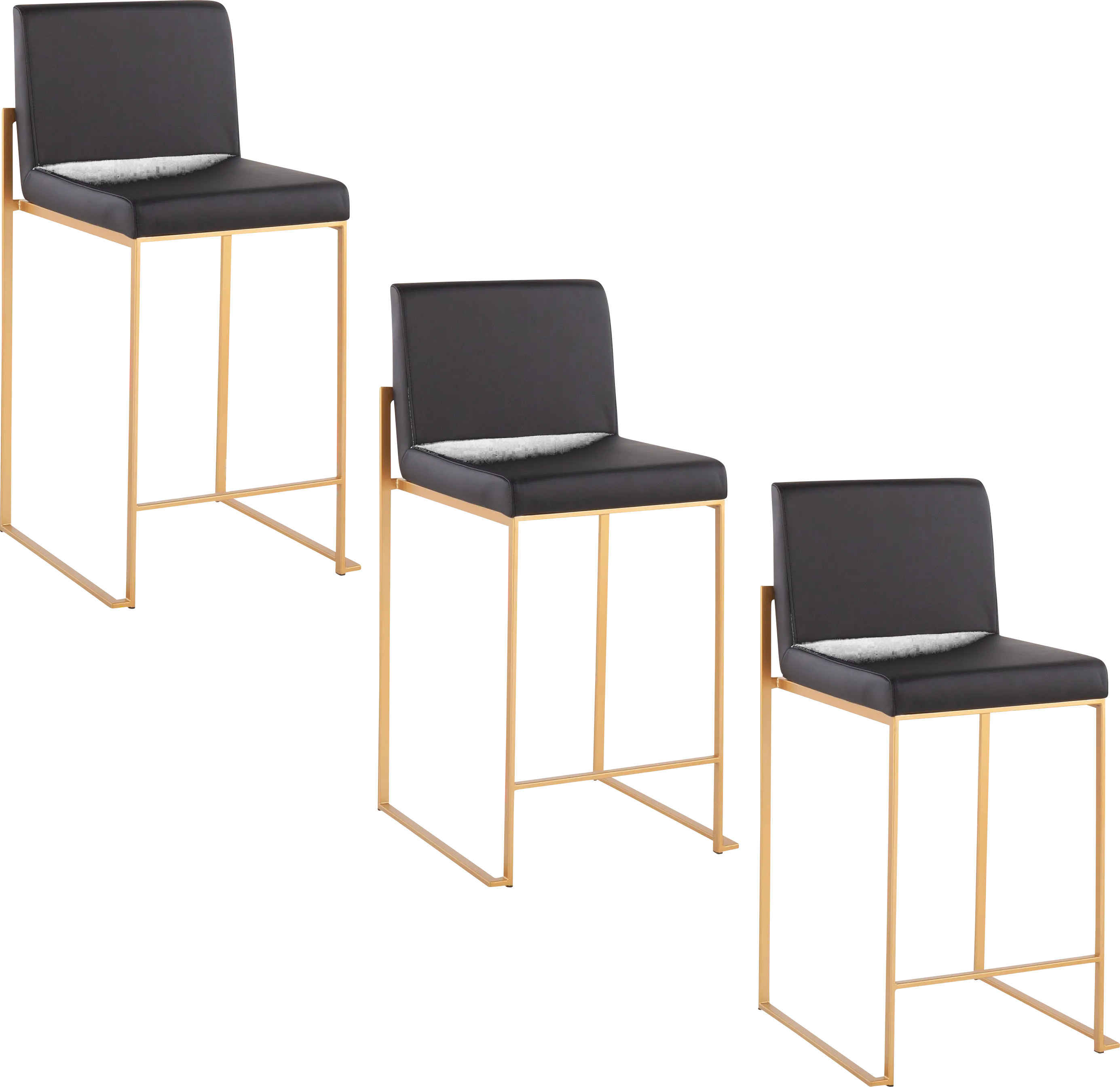 Nowotny III Black Counter Height Stool, Set of 3 - Thumbnail - Image 1