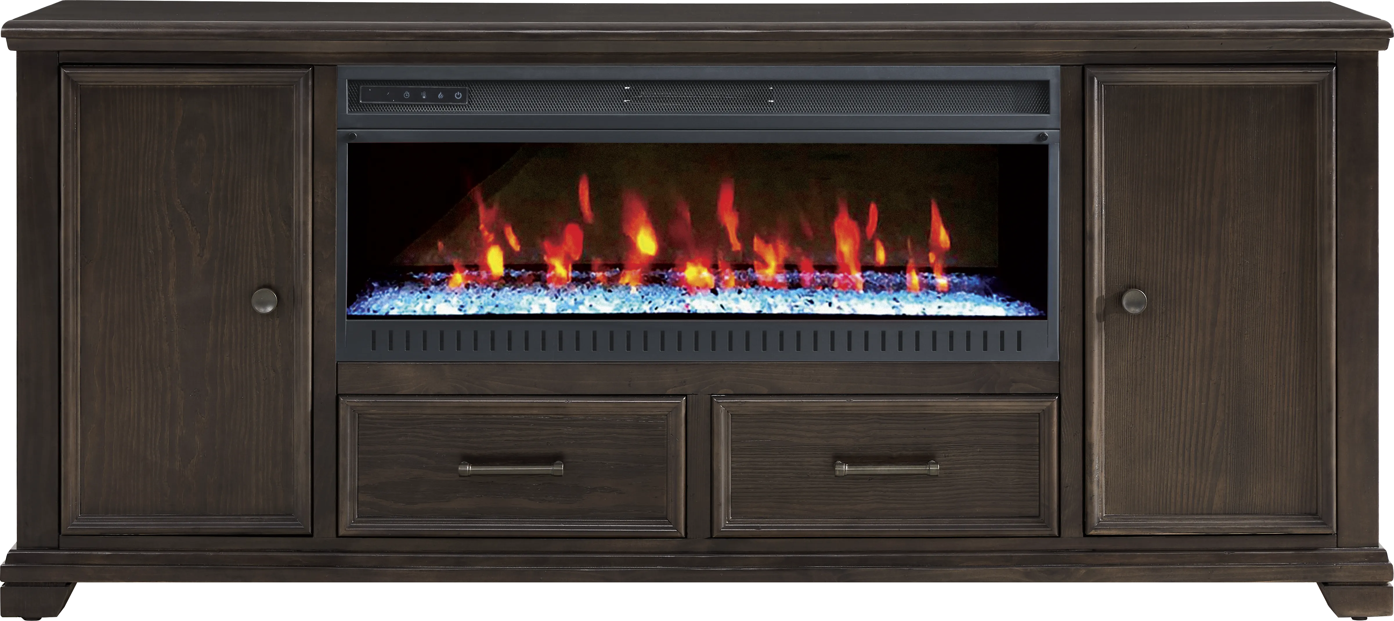 Canyon River Java 81 in. Console with Electric Fireplace - Thumbnail - Image 1
