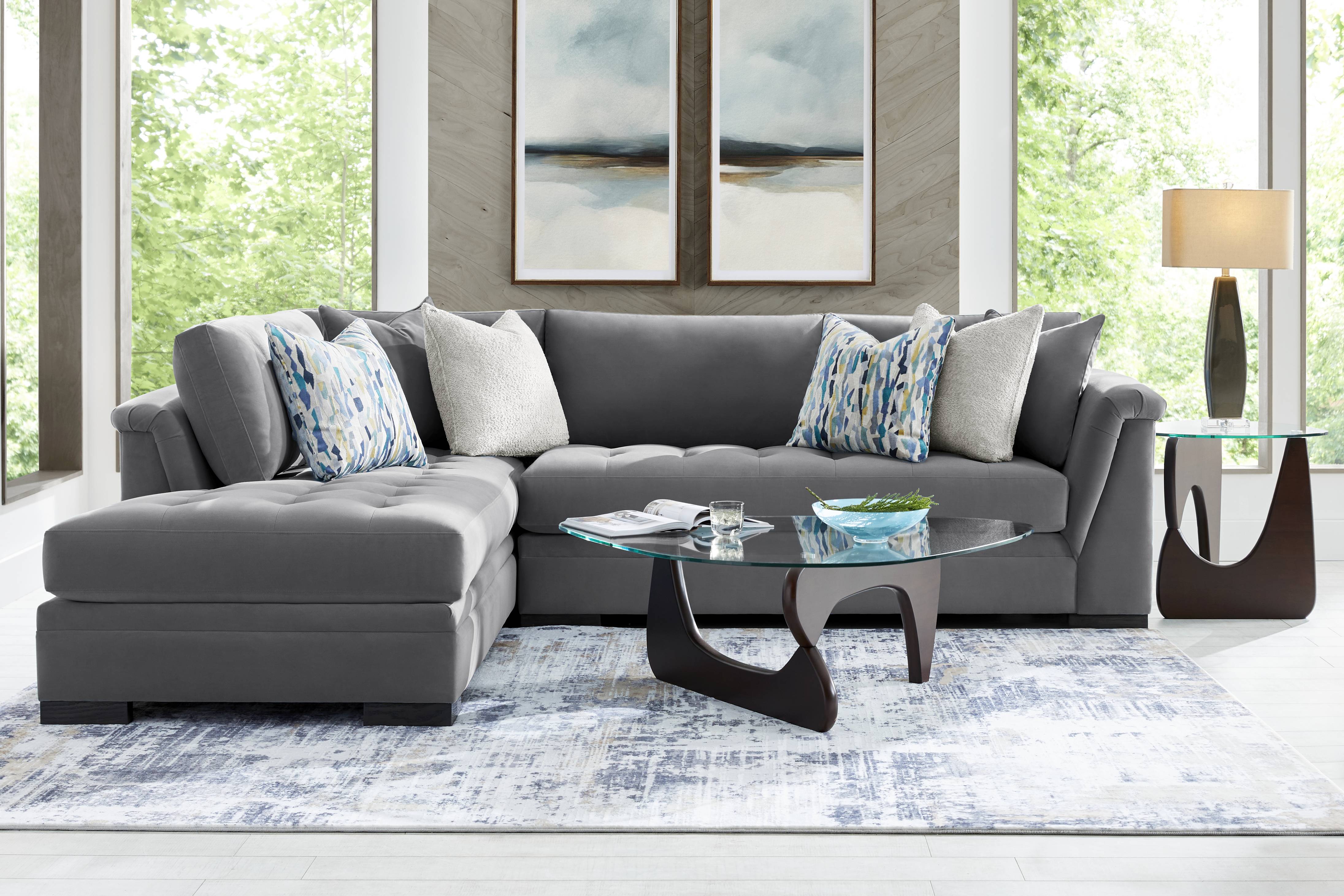 Harper Steel 2 Pc Sectional - Thumbnail - Image 2