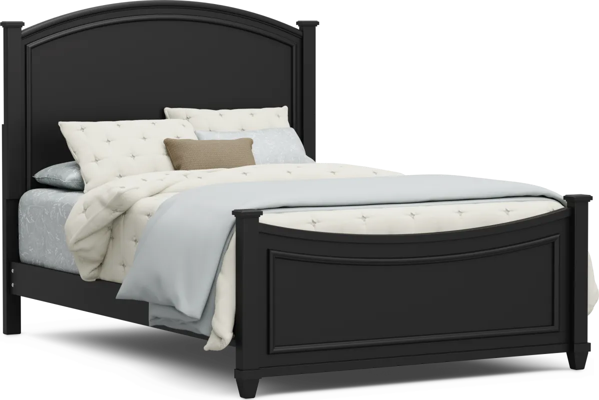 Kids Jaclyn Lane Black Full Panel Bed
