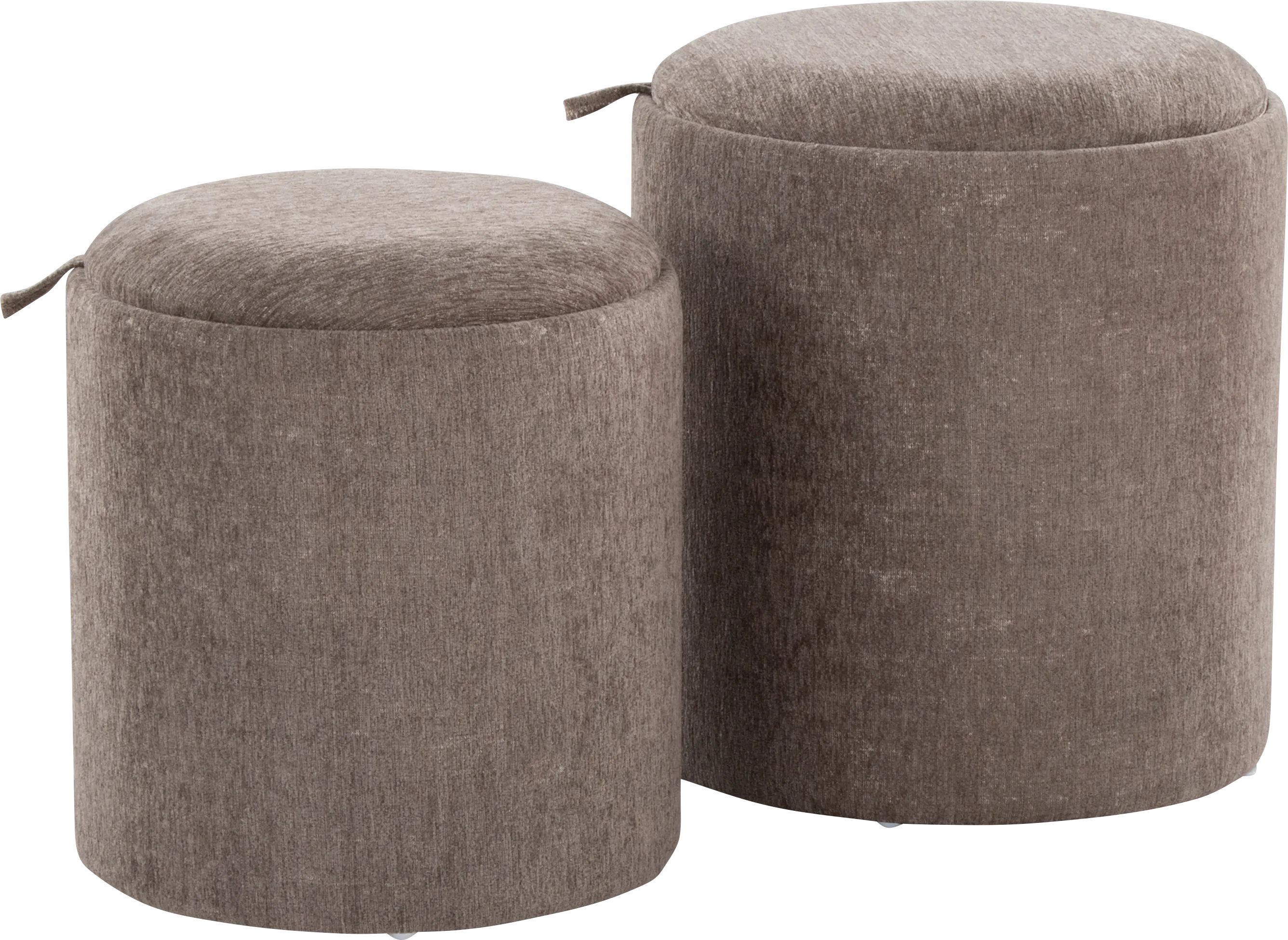 Traymore Brown Ottoman, Set of 2 - Thumbnail - Image 1