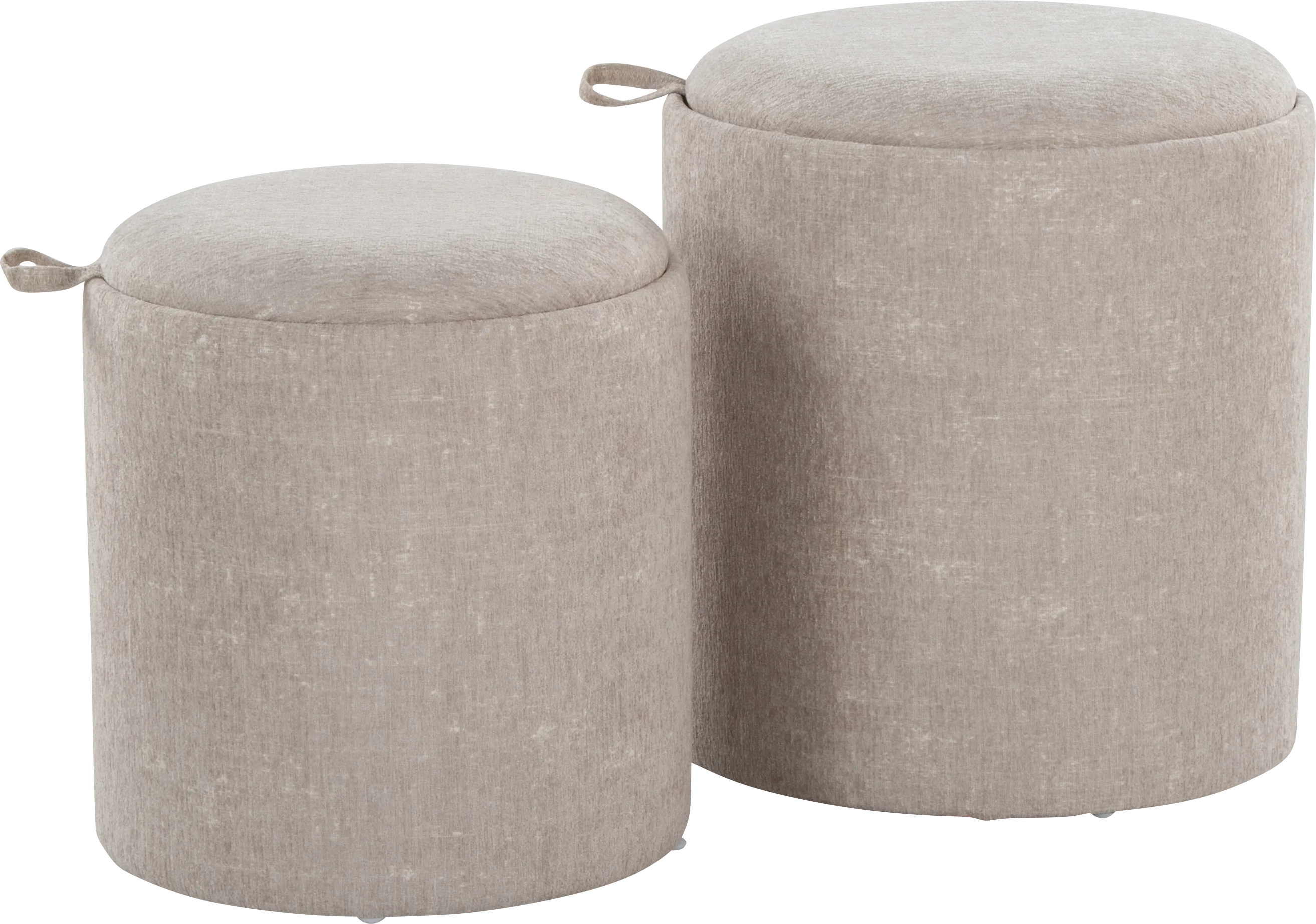 Traymore Light Brown Ottoman, Set of 2 - Thumbnail - Image 1