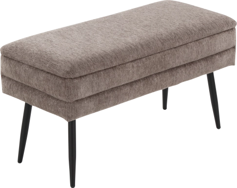 Interlaken II Brown Storage Bench