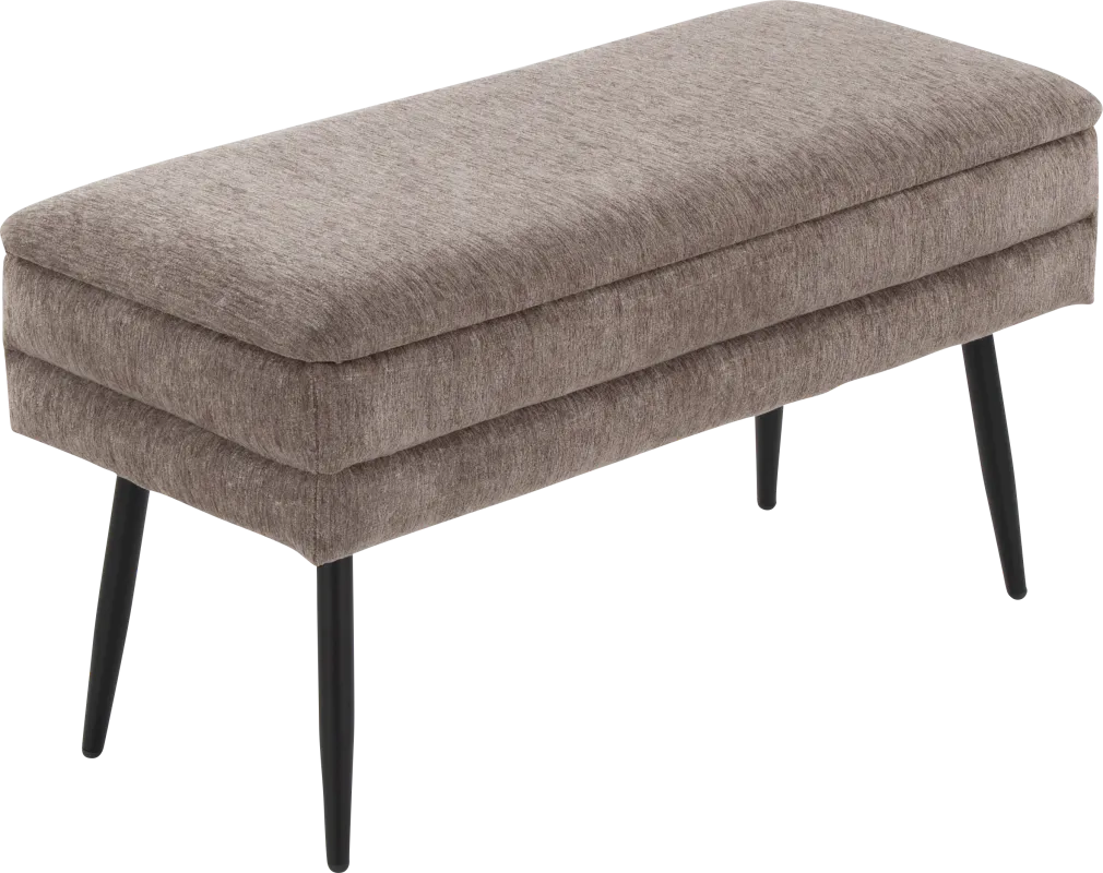 Interlaken II Brown Storage Bench