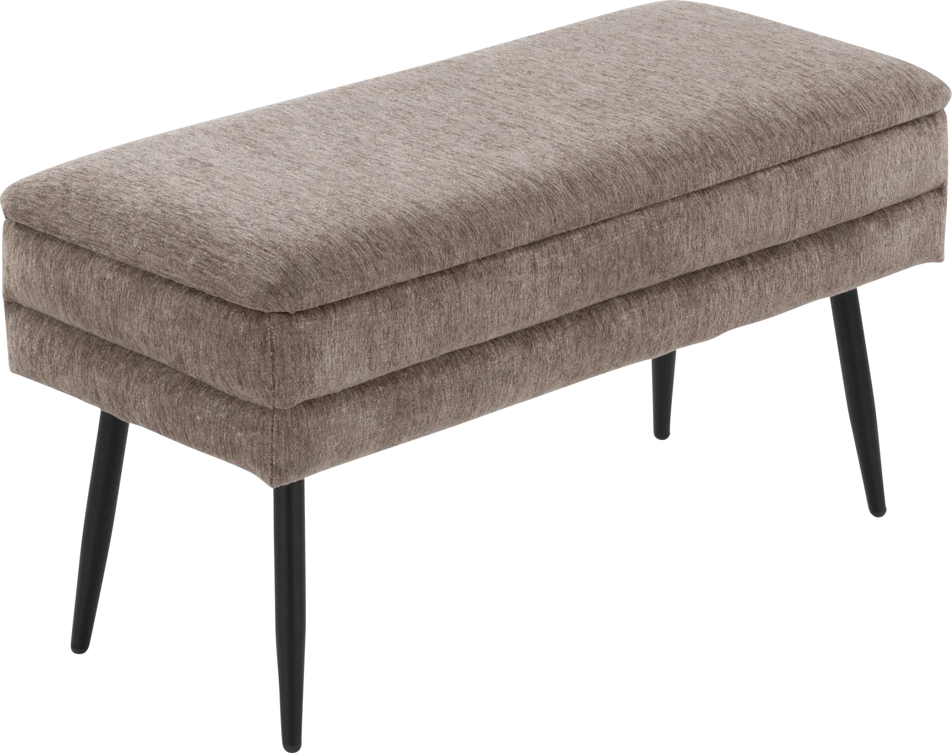 Interlaken II Brown Storage Bench - Image 1