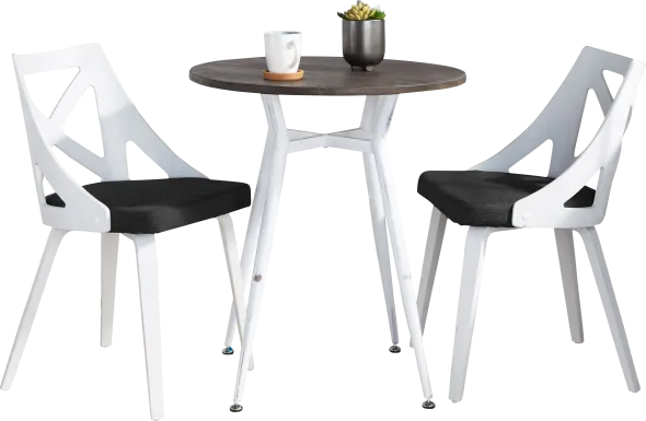 Jiwa Charcoal 3 Pc Dining Set
