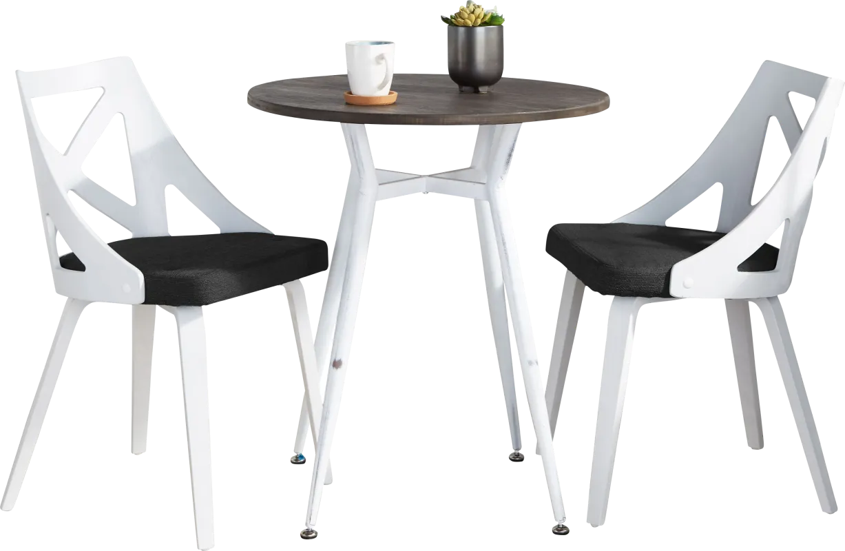Jiwa Charcoal 3 Pc Dining Set