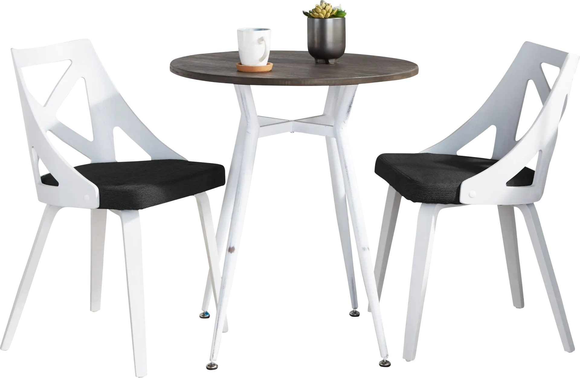 Jiwa Charcoal 3 Pc Dining Set - Image 1