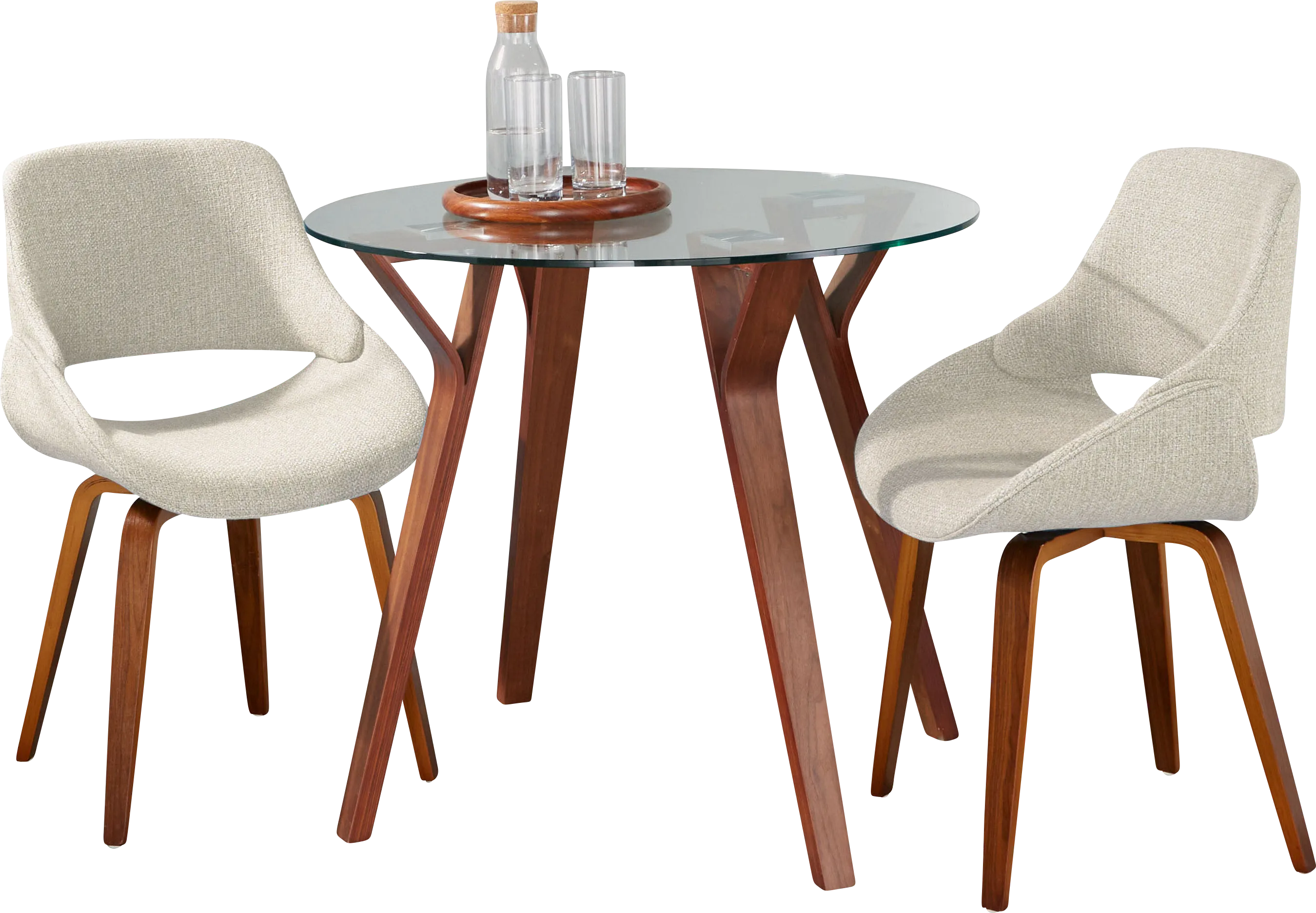 Wanay Cream 3 Pc Dining Set