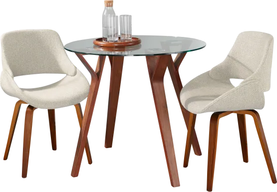 Wanay Cream 3 Pc Dining Set