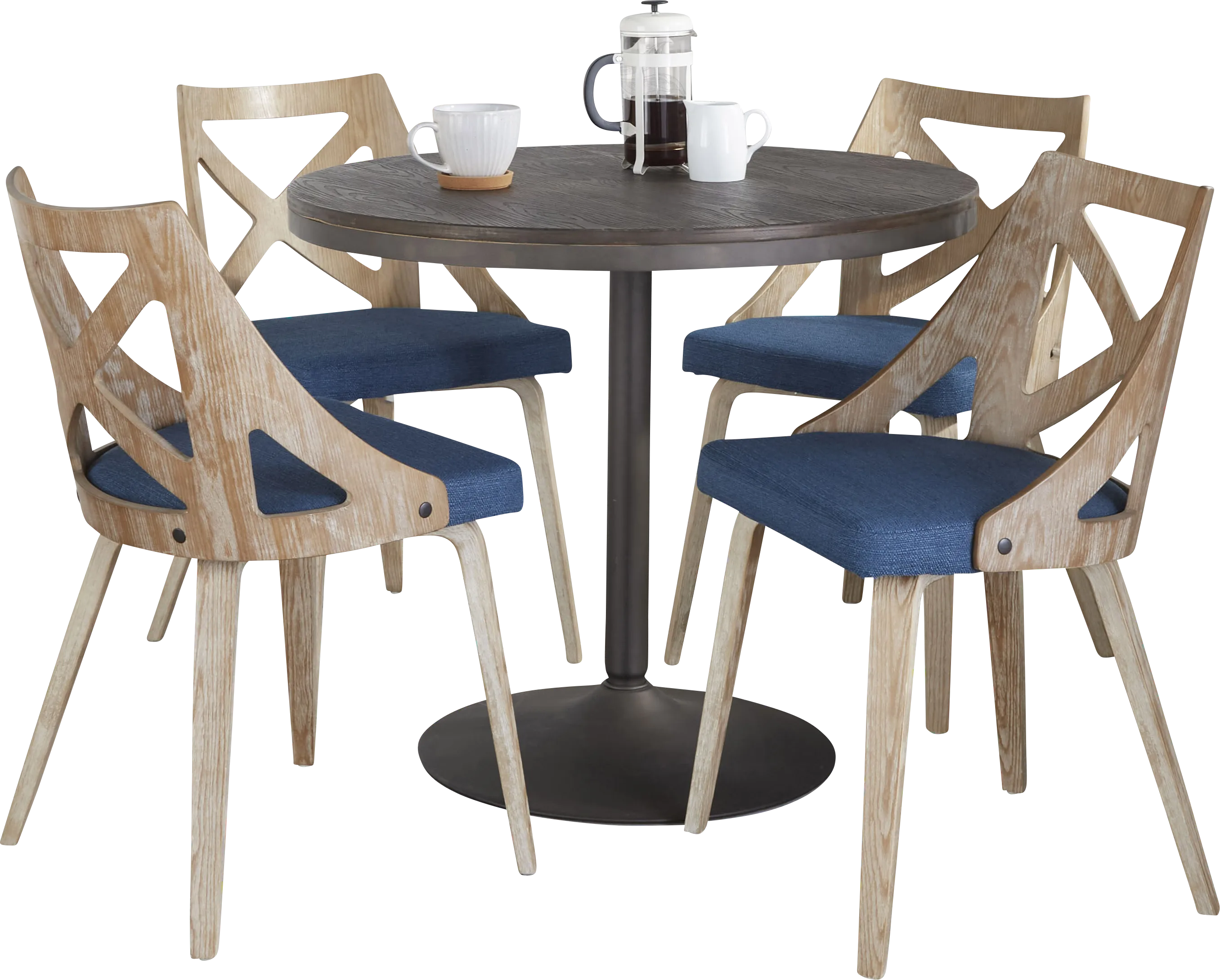 Dyme I Blue 5 Pc Dining Set - Thumbnail - Image 1