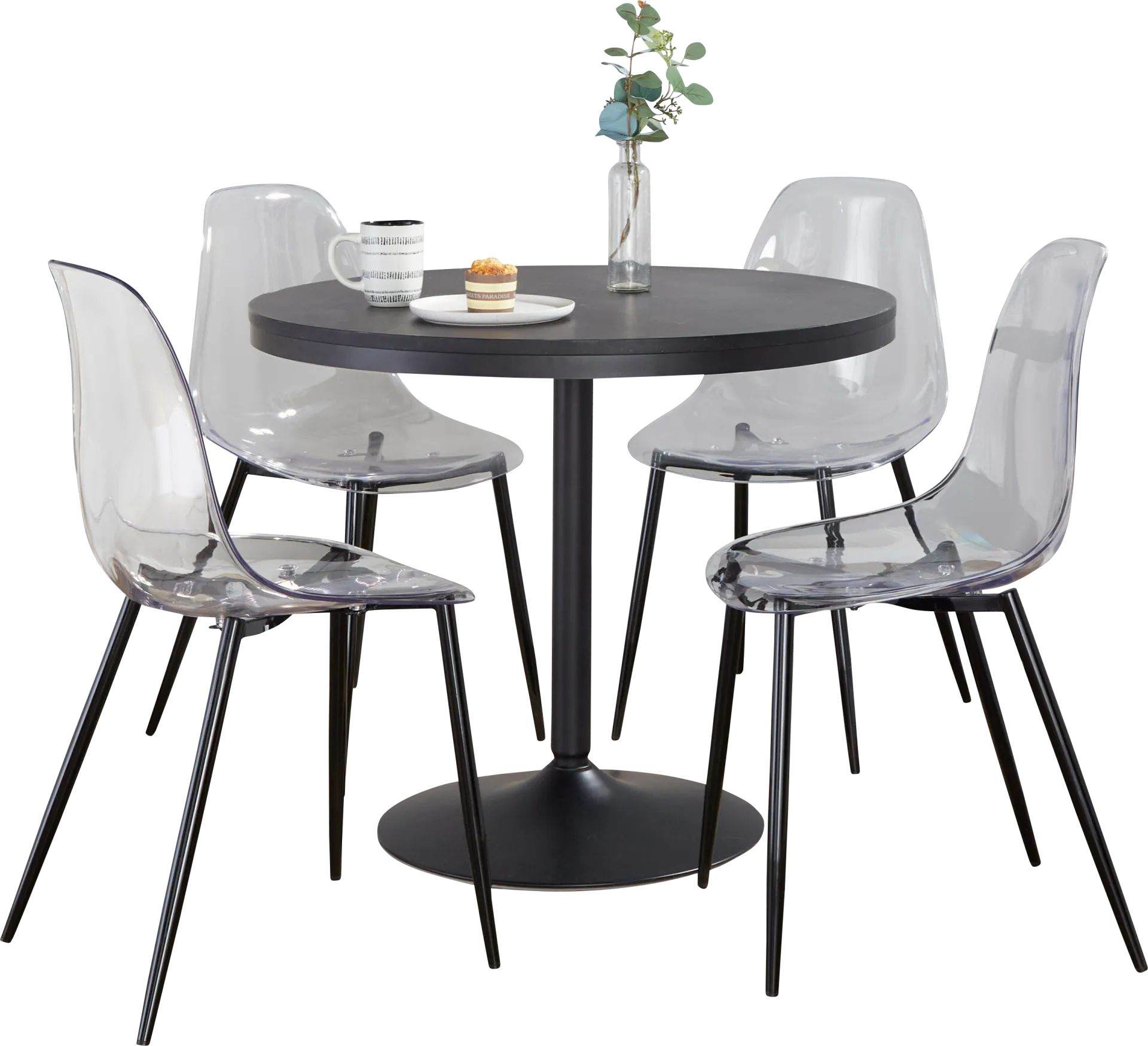 Cayke Clear 5 Pc Dining Set - Image 1