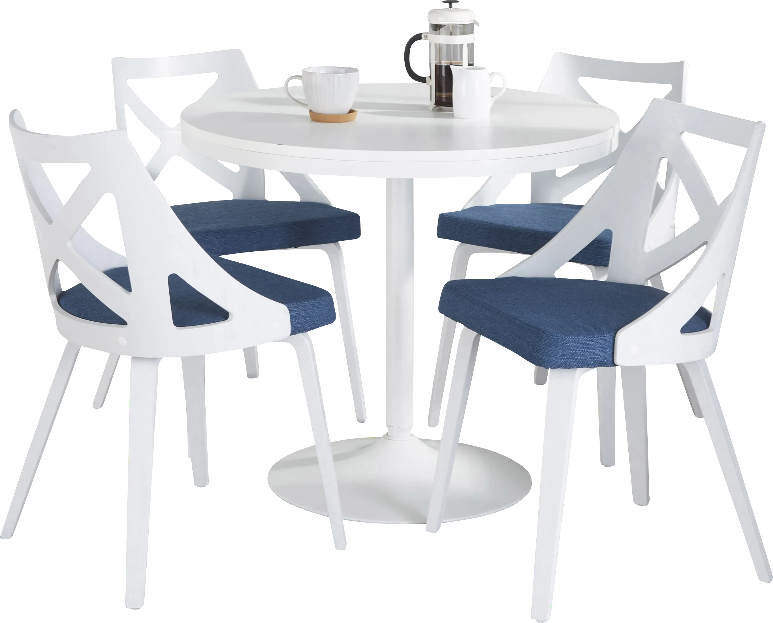 Dyme III Blue 5 Pc Dining Set