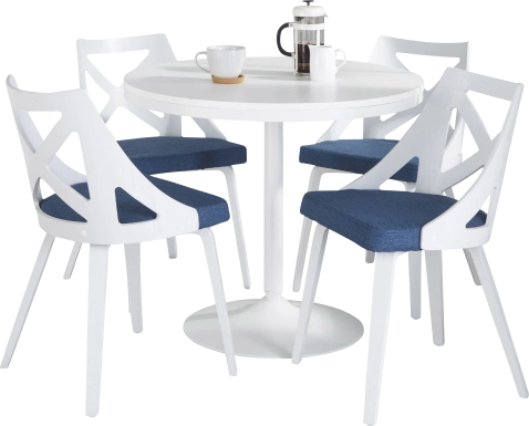 Dyme III Blue 5 Pc Dining Set