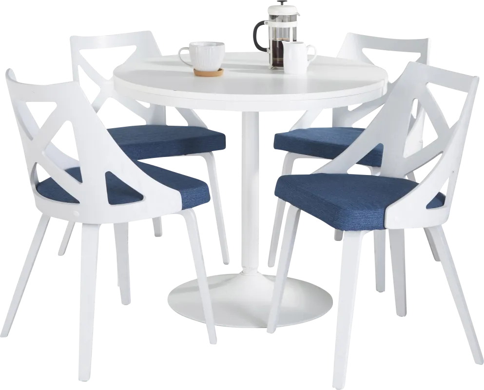 Dyme III Blue 5 Pc Dining Set