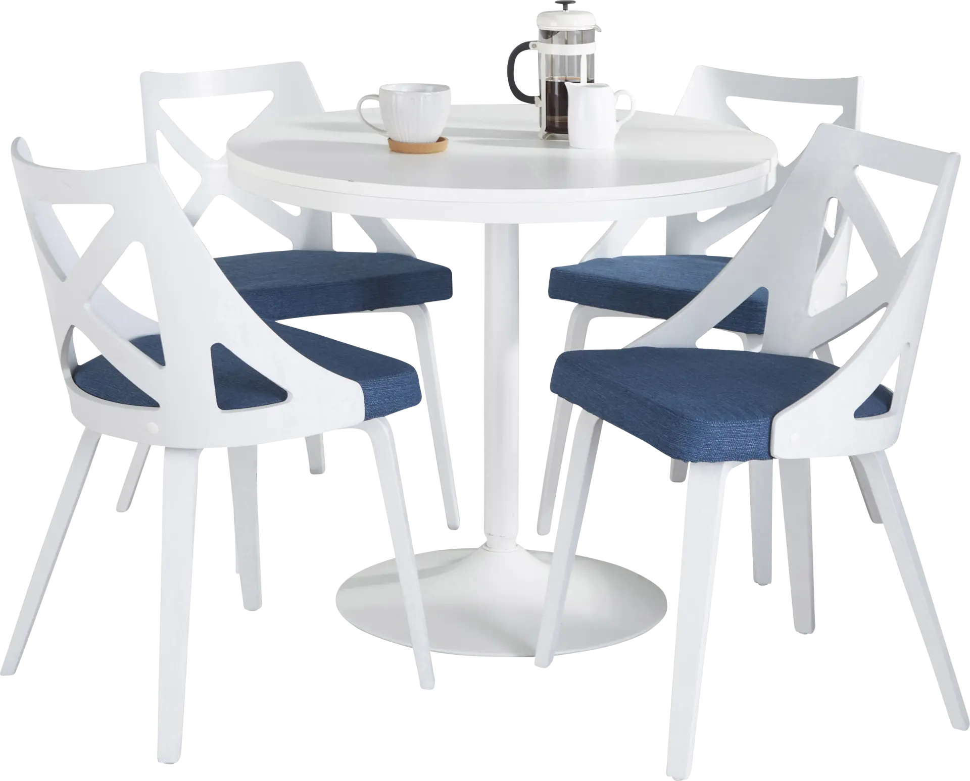 Dyme III Blue 5 Pc Dining Set