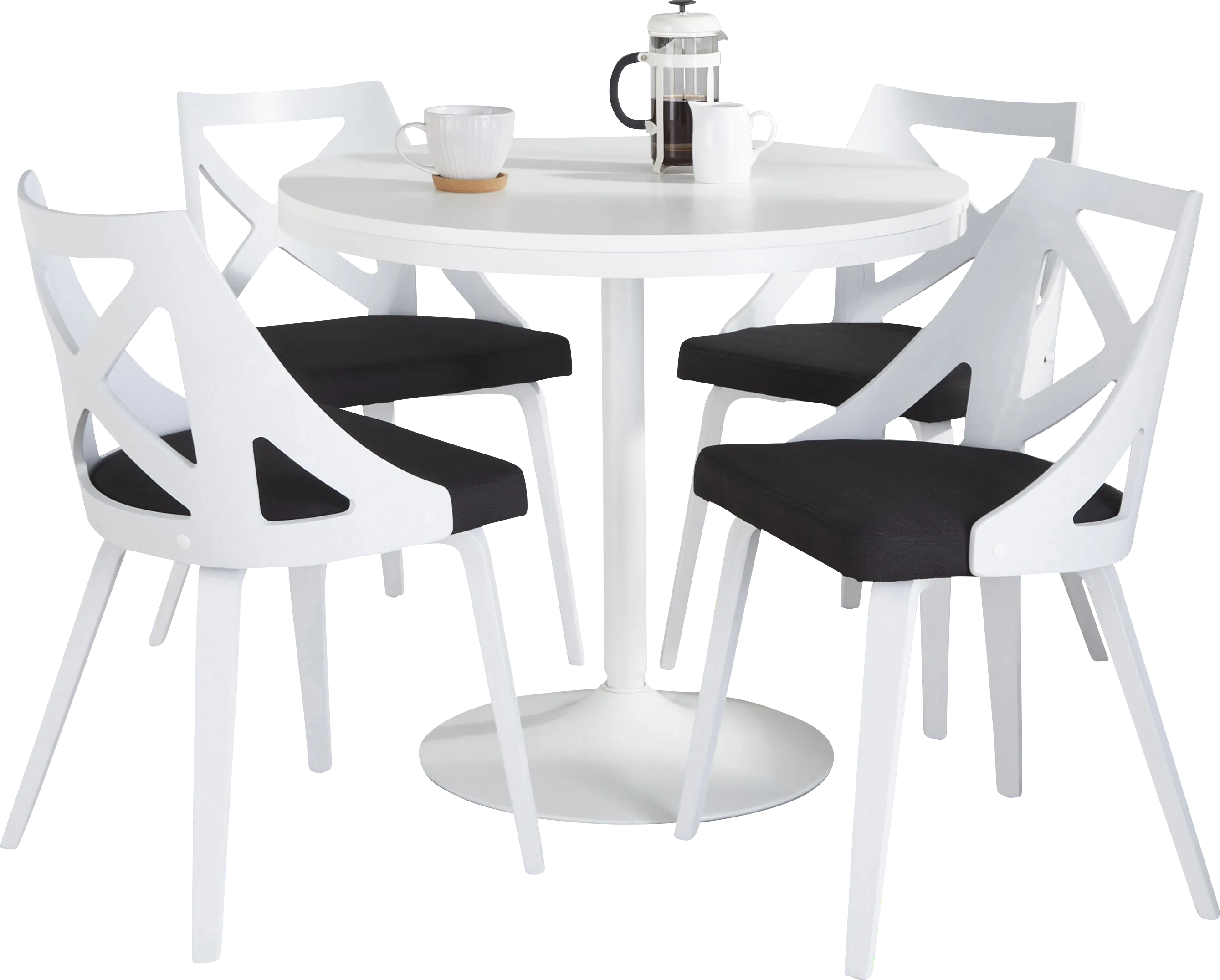 Dyme III Charcoal 5 Pc Dining Set - Thumbnail - Image 1