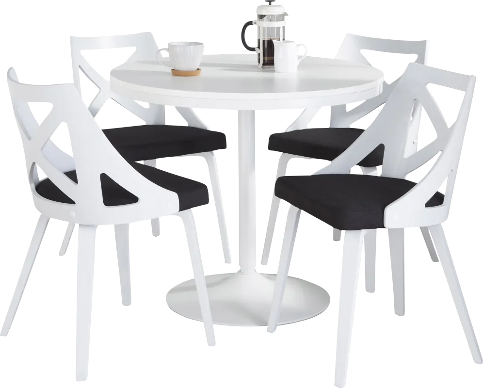 Dyme III Charcoal 5 Pc Dining Set
