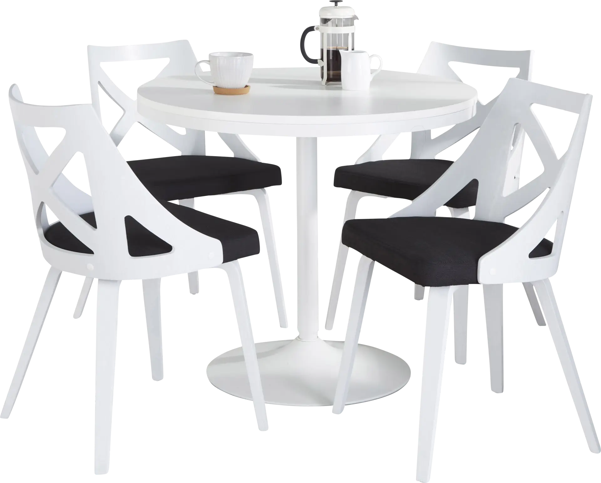Dyme III Charcoal 5 Pc Dining Set