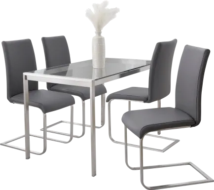 Quain Gray 5 Pc Dining Set