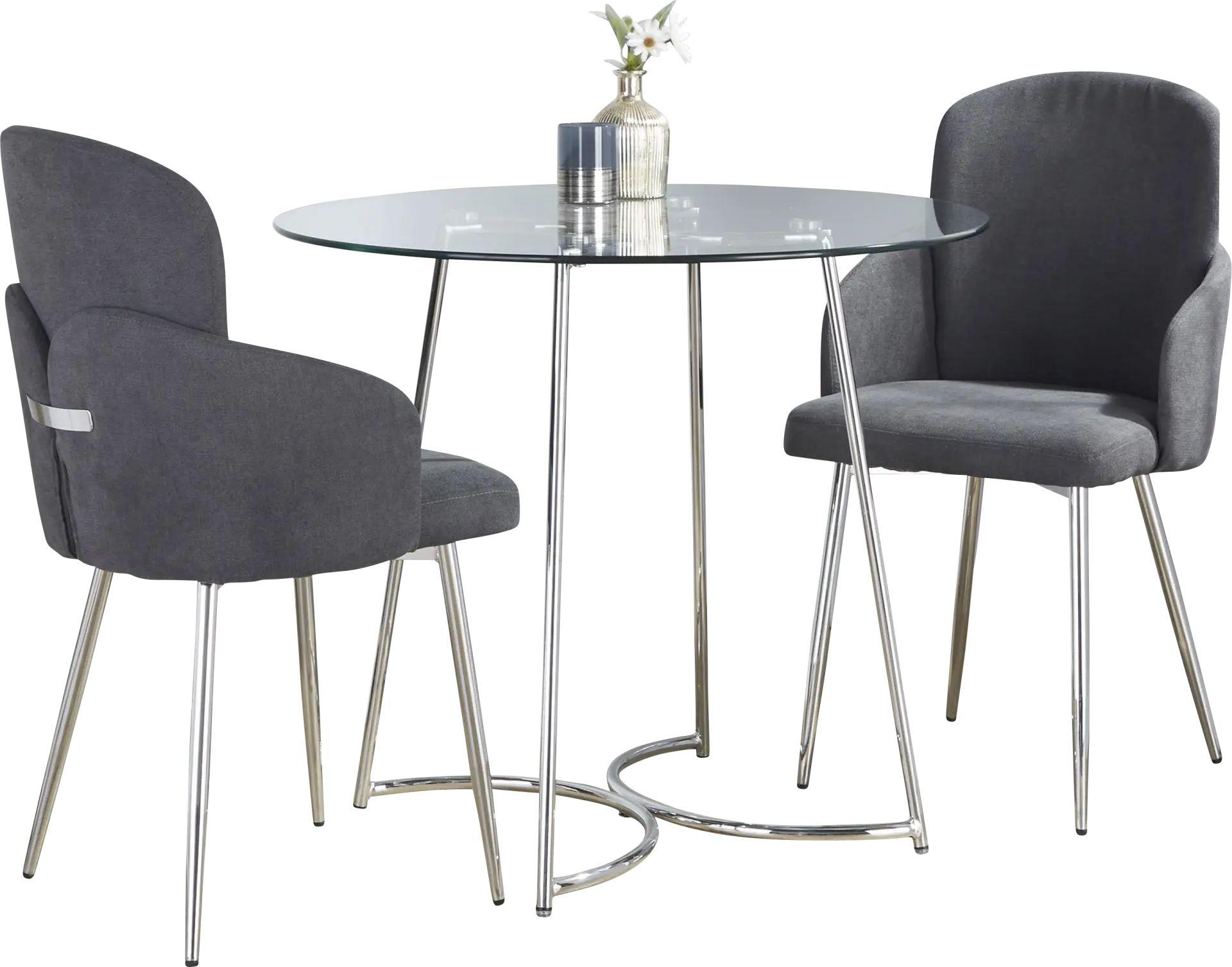 Haurt Gray 3 Pc Dining Set